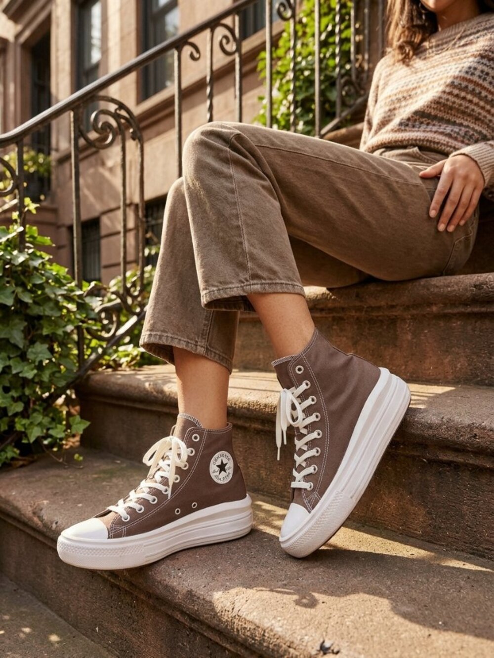 Converse Chuck Taylor All Star Move Platform High Tops-Brown Brazil Nut